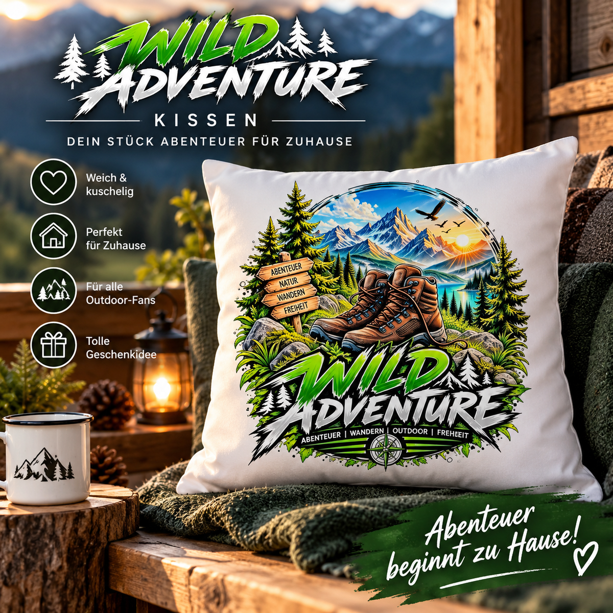 Wild Adventure Kissen